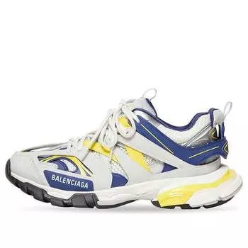 Кроссовки track sneaker 'white dark blue yellow' Balenciaga, белый