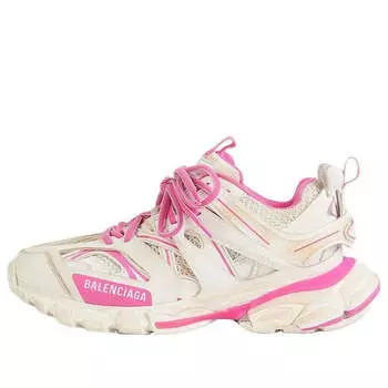 Кроссовки track sneaker 'white fluo pink' Balenciaga, розовый