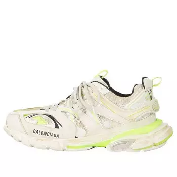 Кроссовки track sneaker 'white fluo yellow' Balenciaga, белый