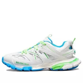 Кроссовки track sneaker 'white green' Balenciaga, белый
