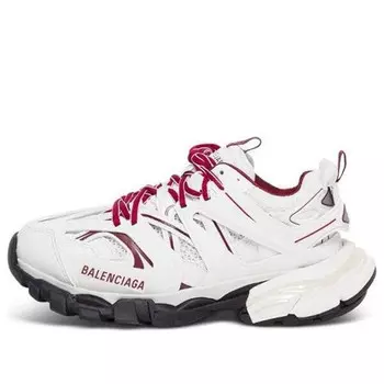 Кроссовки track sneaker 'white red' Balenciaga, белый