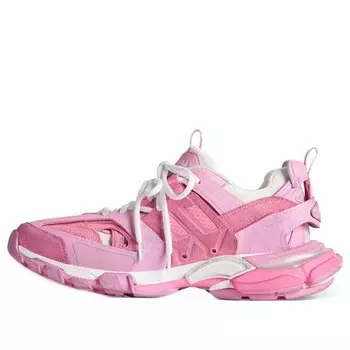Кроссовки track sneakers 'pink mesh and suede like fabric' Balenciaga, розовый