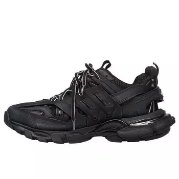 Кроссовки track trainer 'triple black' Balenciaga, черный