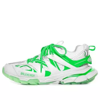 Кроссовки track 'white green' Balenciaga, белый