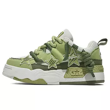 Кроссовки Trackers Skateboarding Shoes Unisex Low-top Green, зеленый