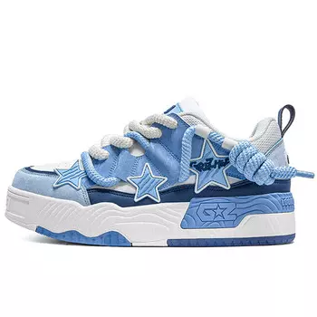 Кроссовки Trackers Skateboarding Shoes Unisex Low-top, белый/серый