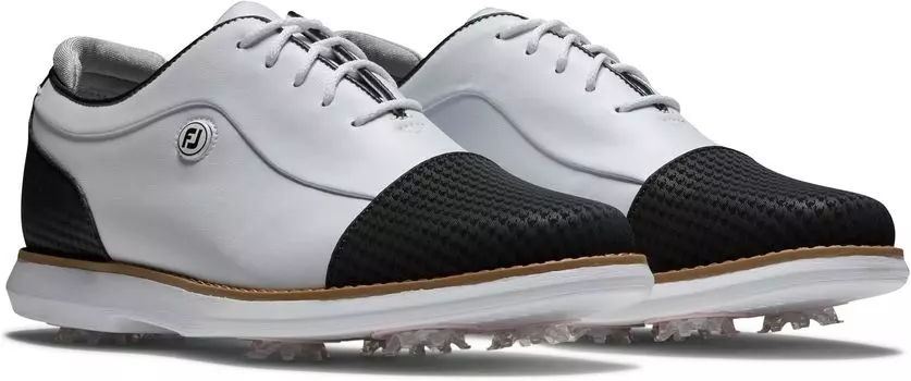 Кроссовки Traditions Cap Toe Golf Shoes FootJoy, цвет Black/White