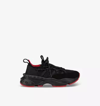 Кроссовки Trailnrun Donna из кожи с низким верхом Christian Louboutin, черный