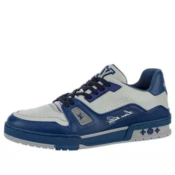 Кроссовки trainer sneakers 'blue grey' Louis Vuitton, серый