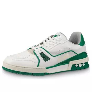 Кроссовки trainer sneakers 'white green' Louis Vuitton, белый