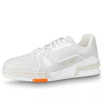 Кроссовки trainer sneakers 'white orange' Louis Vuitton, белый