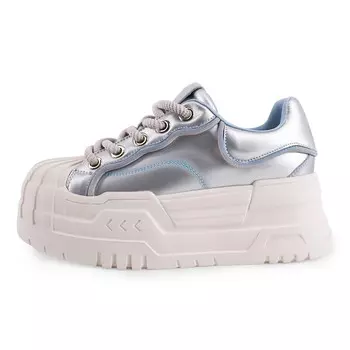 Кроссовки TRANOI Lifestyle Shoes Women's Low-top Silver, серебряный