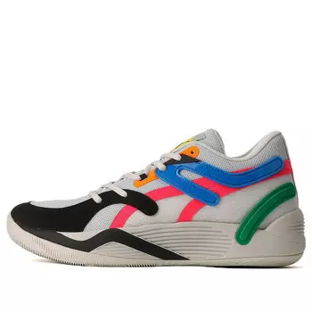 Кроссовки trc blaze court gray black blue Puma, серый