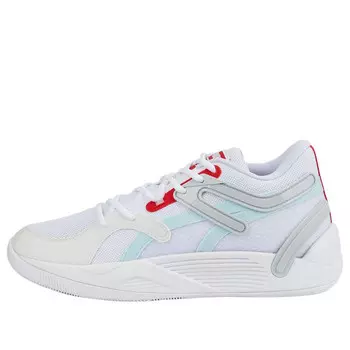 Кроссовки trc blaze court 'white light aqua' Puma, серебряный