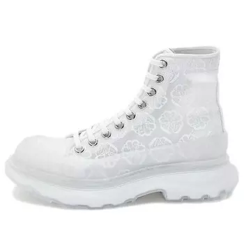 Кроссовки tread slick lace up high boots 'white transparent' Alexander Mcqueen, белый