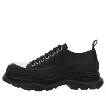 Кроссовки tread slick lace-up shoes 'black white toe' Alexander Mcqueen, черный