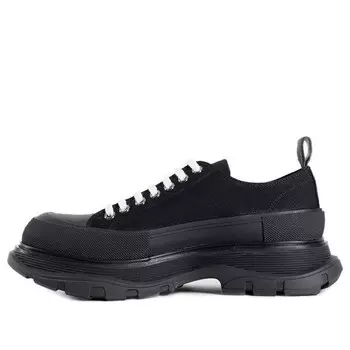 Кроссовки tread slick lace up sneakers 'triple black' Alexander Mcqueen, черный