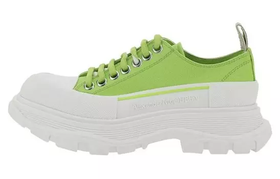 Кроссовки Tread Slick Lifestyle женские с низким верхом, зеленые Alexander Mcqueen