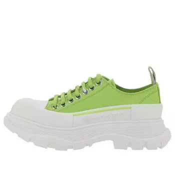 Кроссовки tread slick low lace up 'lime green white' Alexander Mcqueen, зеленый