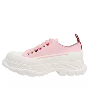 Кроссовки tread slick low lace up 'pink multicolor' Alexander Mcqueen, розовый