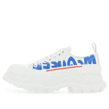 Кроссовки tread slick sneakers 'white blue' Alexander Mcqueen, белый