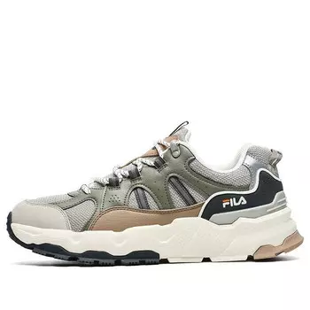 Кроссовки trek 1s low shoes 'grey green brown' Fila, серебряный