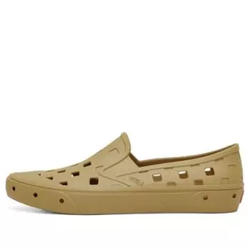 Кроссовки trek slip-on low tops casual skateboarding shoes yellow Vans, желтый