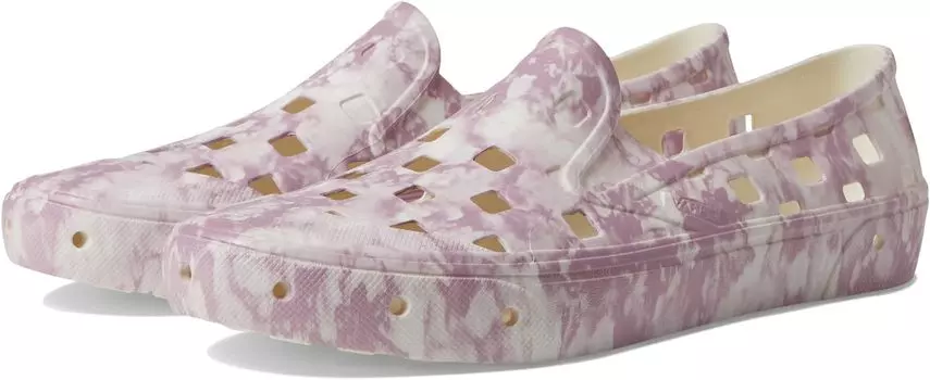 Кроссовки Trek Slip-On Vans, цвет Tie-Dye Light Purple