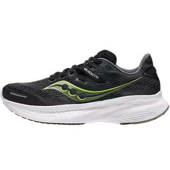 Кроссовки тренировочные мужские Saucony Wizard 16 амортизирующие, черный / зеленый