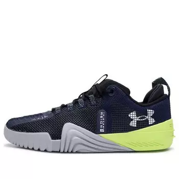 Кроссовки tribase reign 6 'black grey green' Under Armour, черный