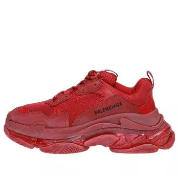 Кроссовки triple s 'burgundy' Balenciaga, бургундия