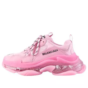 Кроссовки triple s 'clear sole - pink' Balenciaga, розовый