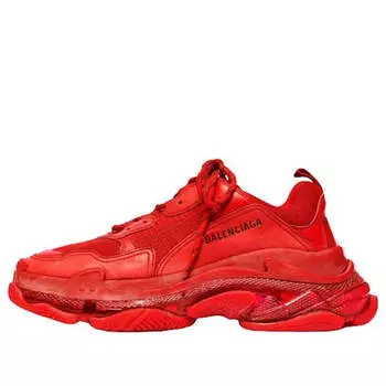 Кроссовки triple s clear sole sneaker 'red' 2019 Balenciaga, красный