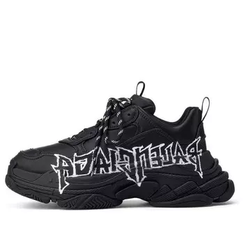 Кроссовки triple s diy metal 'black white' Balenciaga, черный