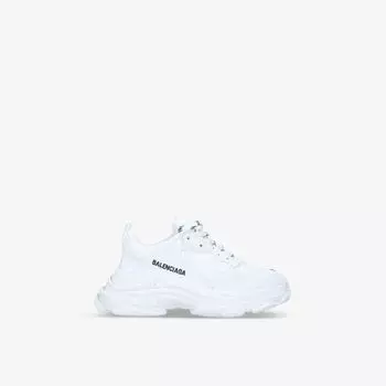Кроссовки Triple S из сетки и кожи для 4–7 лет Balenciaga, белый