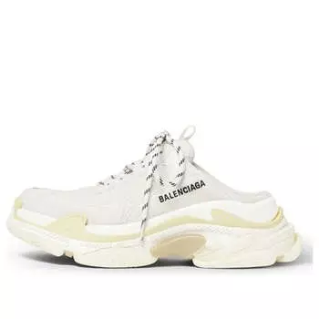 Кроссовки triple s mules 'white double foam and mesh' Balenciaga, белый
