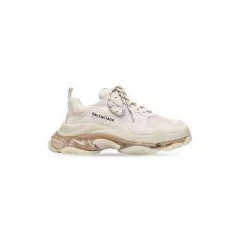 Кроссовки Triple S с прозрачной подошвой BALENCIAGA, белый