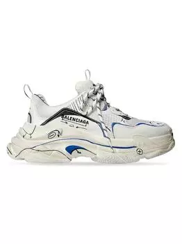 Кроссовки Triple S Sketch Balenciaga, белый