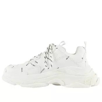 Кроссовки triple s sneaker 'allover logo - white' Balenciaga, белый