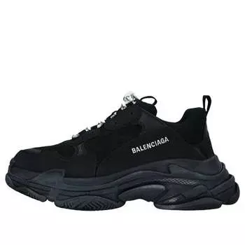Кроссовки triple s sneaker 'black' Balenciaga, черный