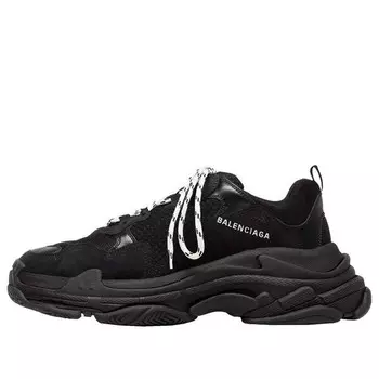 Кроссовки triple s sneaker 'black' Balenciaga, черный