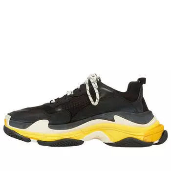 Кроссовки triple s sneaker 'black yellow' Balenciaga, черный