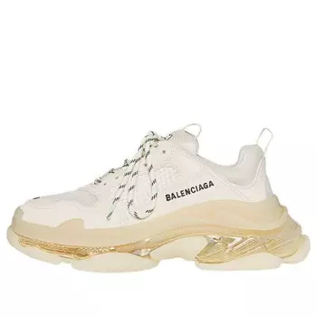 Кроссовки triple s sneaker 'clear sole - eggshell' Balenciaga, бежевый