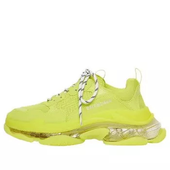 Кроссовки triple s sneaker 'clear sole - fluo yellow' Balenciaga, желтый