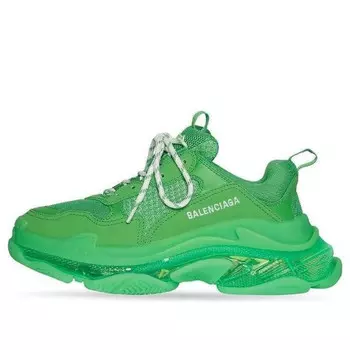 Кроссовки triple s sneaker 'clear sole green' Balenciaga, зеленый