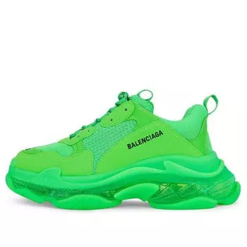 Кроссовки triple s sneaker 'clear sole - green' Balenciaga, зеленый