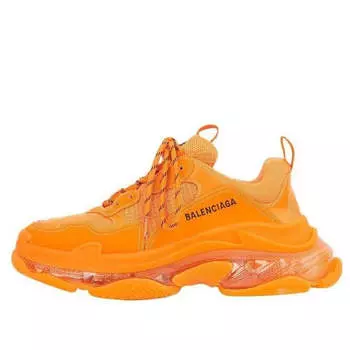 Кроссовки triple s sneaker 'clear sole - orange' Balenciaga, оранжевый