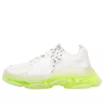 Кроссовки triple s sneaker 'clear sole - white fluo yellow' Balenciaga, белый