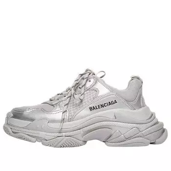 Кроссовки triple s sneaker 'silver' Balenciaga, серебряный