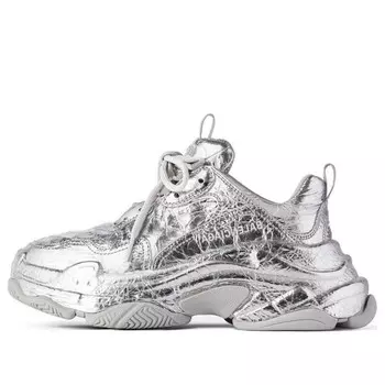 Кроссовки triple s sneaker 'silver' Balenciaga, серебряный